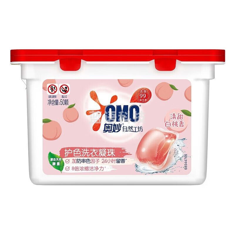 奥妙（OMO）自然工坊洗衣凝珠 白茶除菌216g*2盒 全新