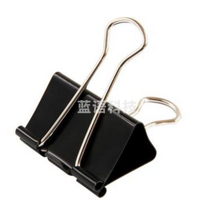 得力deli黑色长尾夹9544 25mm12个/盒