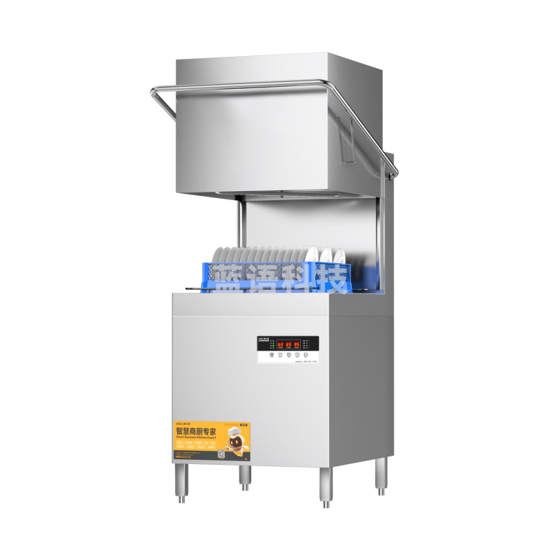 麦大厨 商用洗碗机揭盖式全自动大型酒店学校食堂刷碗机 MDC-XXA1-GLS30-380-9