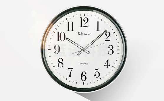 TELESONIC/天王星挂钟客厅现代简约创意静音石英钟会议室圆形挂钟