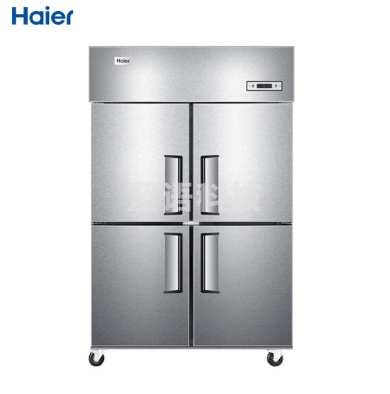 海尔(Haier)980升商用不锈钢四门厨房冰柜 全冷藏冷冻双温冰箱