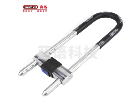 赛拓(SANTO)高强度抗剪防撬U型锁 双开玻璃门锁自行车锁摩托车锁 中长款0068