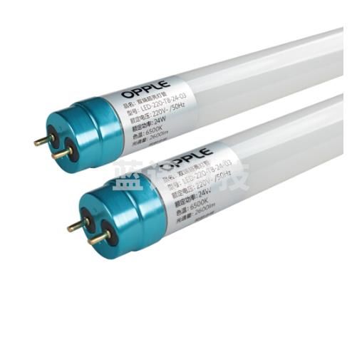 欧普 LED T8灯管1.2米6500K白光24W功率超亮双端长条节能日光灯管（5支起售）