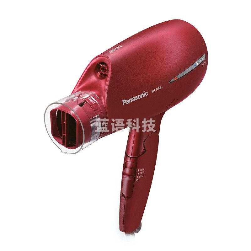 松下（Panasonic）电吹风机 家用 大功率 纳诺怡护发 恒温护发 炫动风嘴 红旋风 EH-NA82