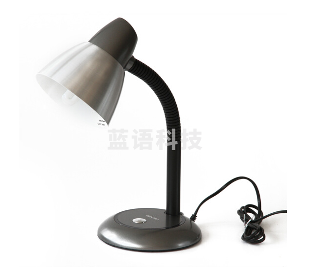 得力3671台灯时尚高效节能台灯(银灰)(台)220V