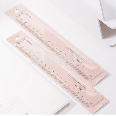 得力71952学生直尺(透明本色) JDXC02090551099412