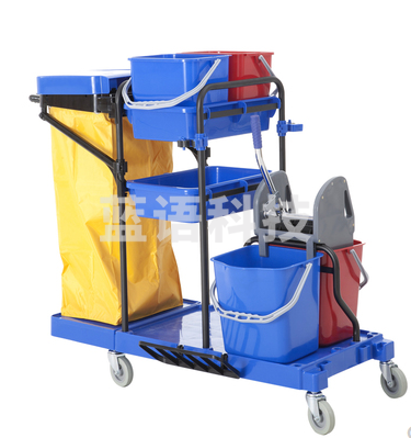 白云AF08173多功能清洁车手推车酒店宾馆客房服务车保洁用清包车 预订款    TJRRSFYJD202302071046447