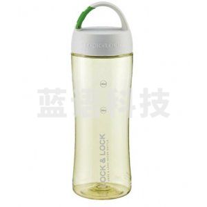 乐扣乐扣 LOCK&LOCK HLC801TG 运动型塑料水杯 便携挂钩内置茶网 500ml 绿色