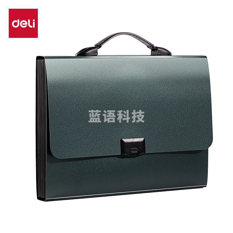 得力PM102知选13格商务风琴包(绿)(个)