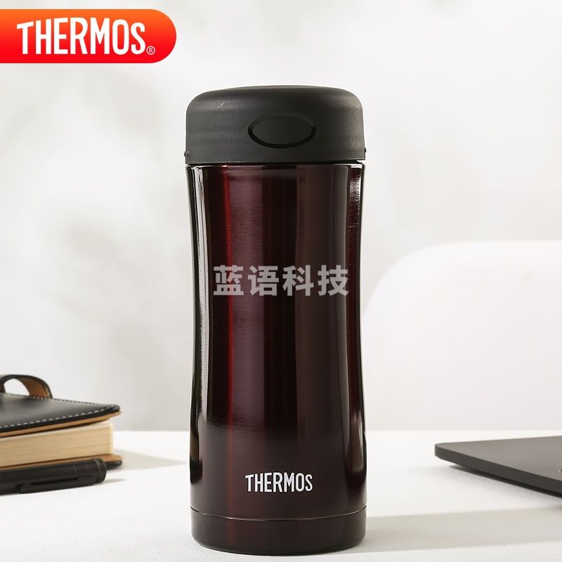 膳魔师（THERMOS）保温杯400ml不锈钢男女商务办公保冷水杯子JCG-400 CBW