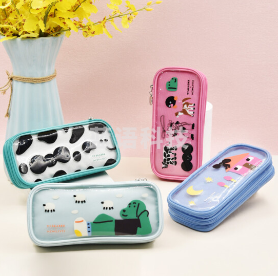 国誉(KOKUYO)WSG-PC3M19-1塔卡沙笔袋Tyakasha联名款大容量文具盒学生收纳铅笔盒 ORING的房子