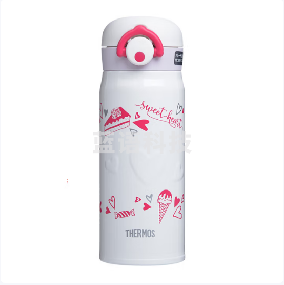 膳魔师(THERMOS)JNR-400 WH 白色保温杯 不锈钢便携水杯400mL