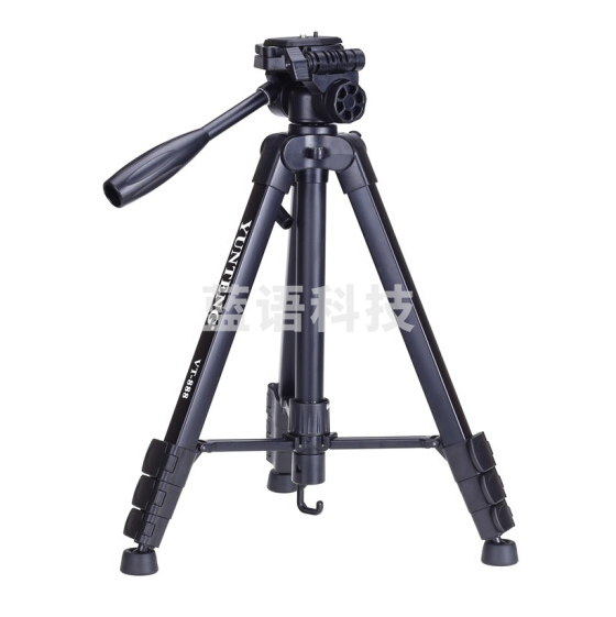 云腾（YUNTENG） VT-888 精品便携三脚架云台套装 微单数码单反相机摄像机旅行用 优质铝合金超轻三角架黑色