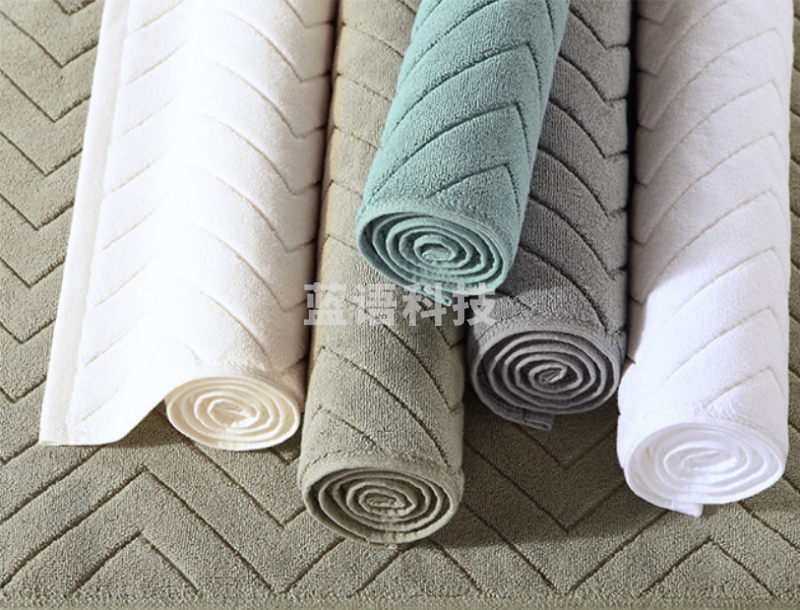 康尔馨 地巾纯棉吸水防滑 高雅灰75*40cm/380g