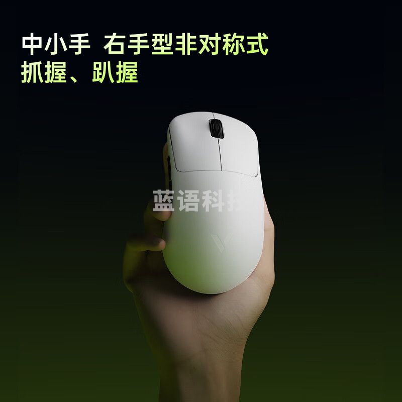 雷柏（Rapoo）VT3s MAX二代双8K版 中小手无线/有线双模游戏鼠标 PAW3950引擎人体工学设计原生8K+8K回报率 黑色