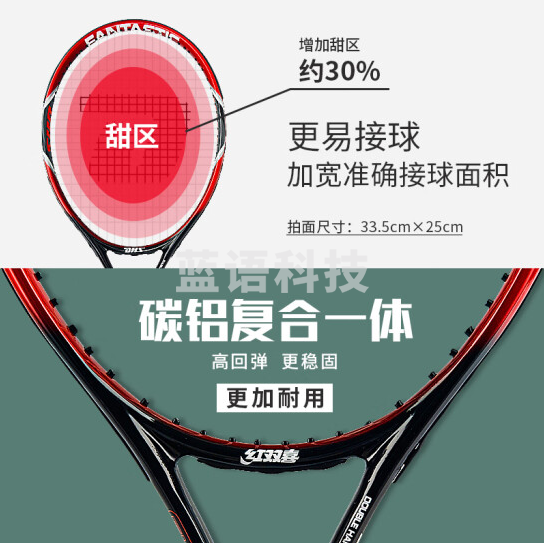 红双喜铝碳网拍686