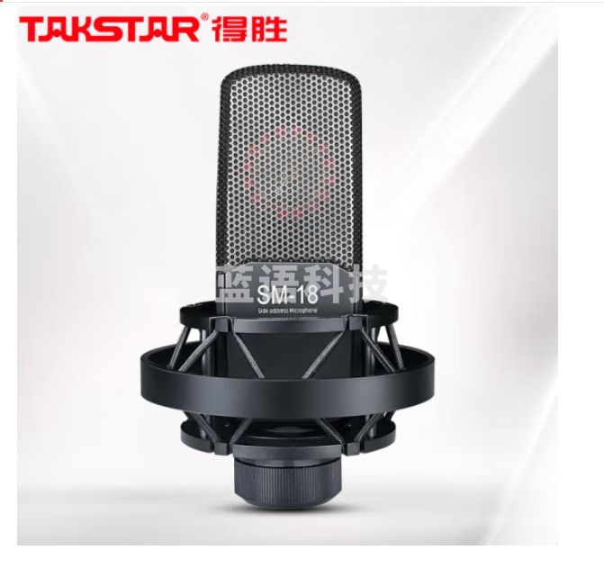 得胜（TAKSTAR）SM-18 大振膜电容麦克风 专业录音手机直播声卡设备套装