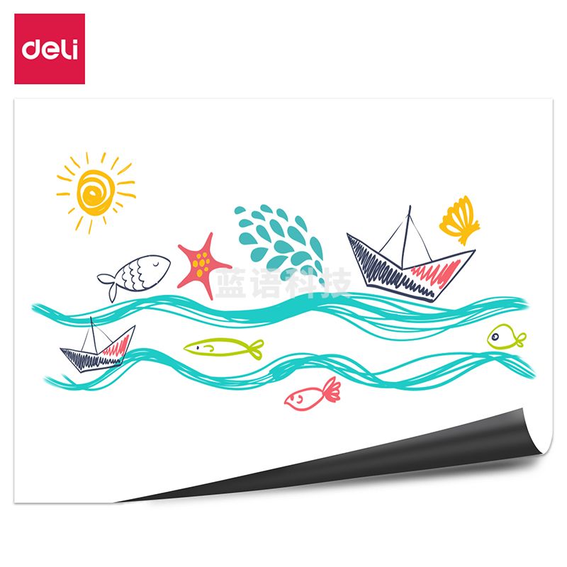 得力8719软铁白板0.6*600*900mm(无胶)