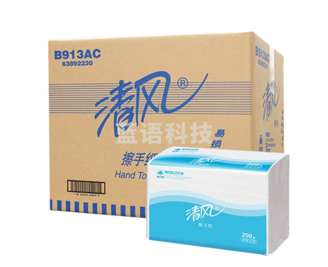 清风  B913AC 擦手纸  200抽一包 20包一箱