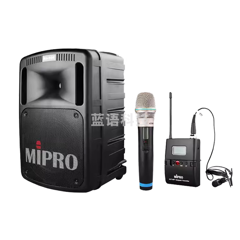 MIPRO MA-808无线蓝牙拉杆音箱大型户外电木吉他民谣弹唱乐器音箱K歌广场舞专用音响扩音机带麦克风话筒