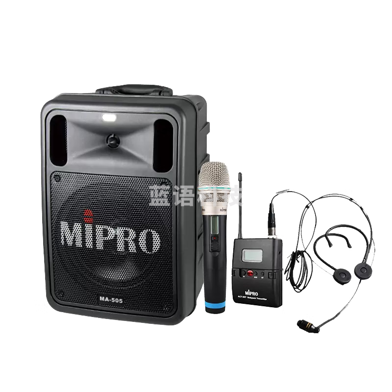 MIPRO咪宝MA-505无线蓝牙拉杆音箱电木吉他民谣弹唱乐器音箱户外演出会议演讲k歌广场舞专业音响带话筒