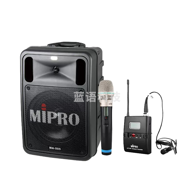 MIPRO咪宝 MA-505无线蓝牙拉杆音箱电木吉他民谣弹唱乐器音箱户外演出演讲k歌广场舞专业音响带话筒