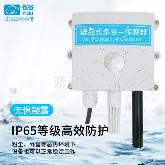 仪谷（YIGU）壁挂式温湿度光照co2二氧化碳浓度检测气象多合一传感器 RS485单光照0-200000lux