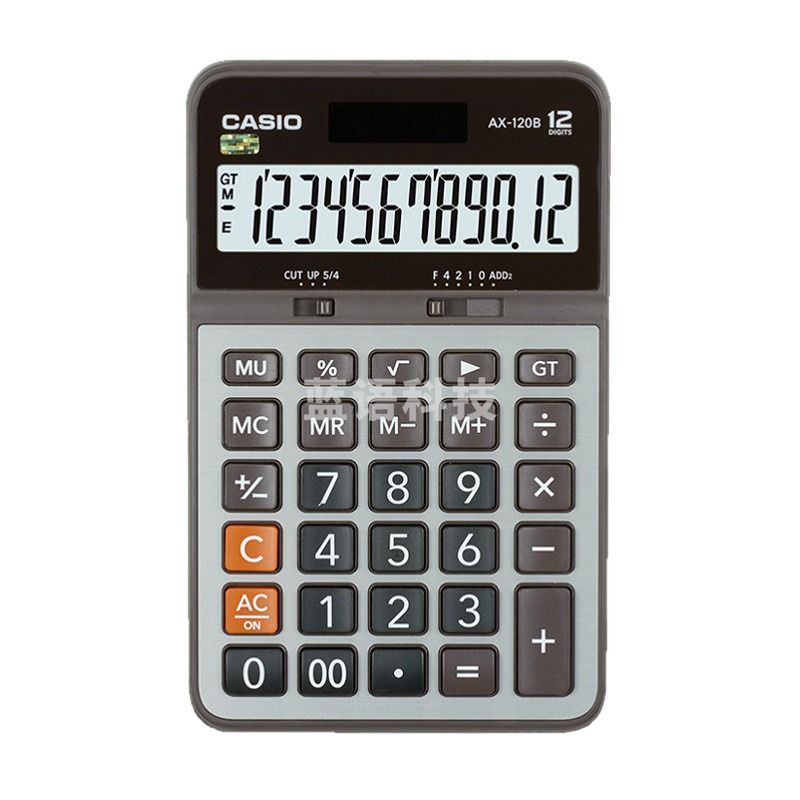 卡西欧 AX-120B 常规计算器 灰色