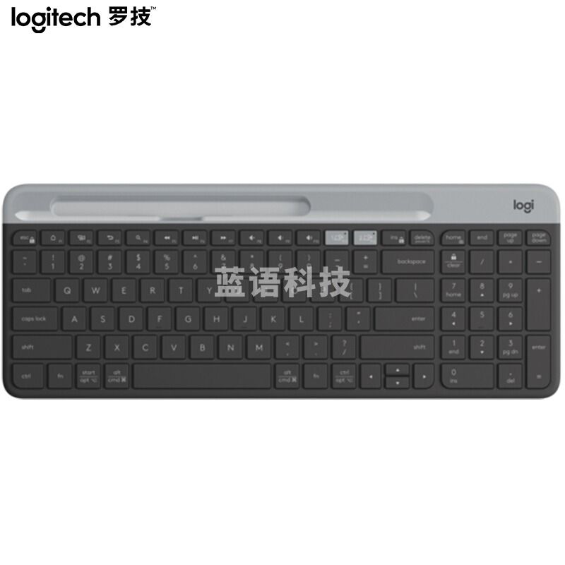 罗技 (Logitech)K580 键盘 无线蓝牙键盘 办公键盘 便携超薄键盘 笔记本键盘 平板键盘 K580黑色