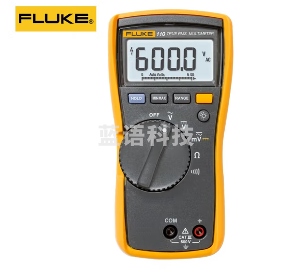 福禄克（FLUKE）F110高精度紧凑型真有效值数字万用表 自动量程万能表【真有效值电压检测】