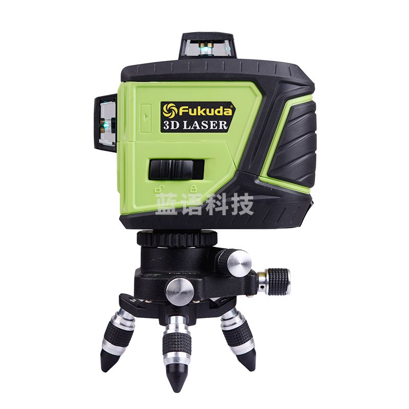 福田（Fukuda) 贴墙仪12线绿光水平仪3d全方位泥墙仪高精度自动安平打线仪蓝光水平仪 （干锂两用）绿光12线标配