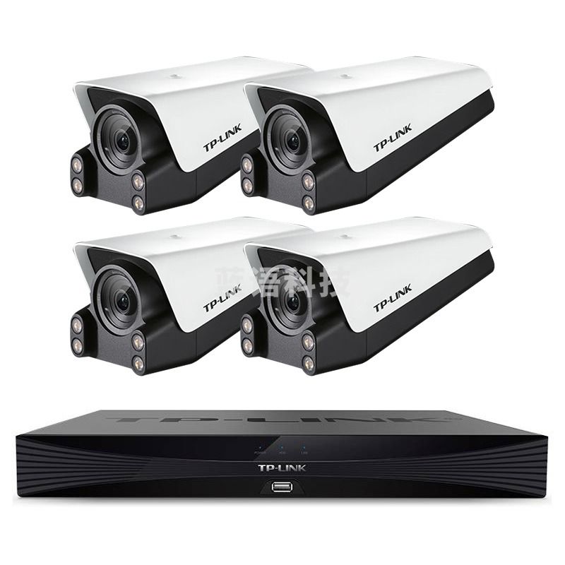 TP-LINK 监控套装 摄像头+H.265+6T硬盘 四路POE TL-IPC544TP
