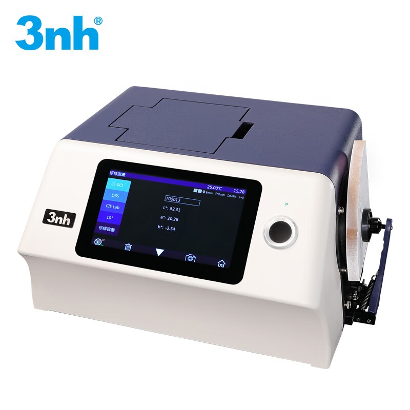 3nh高精密台式分光测色仪实验室玻璃透明荧光品反透射色差仪 YS6060