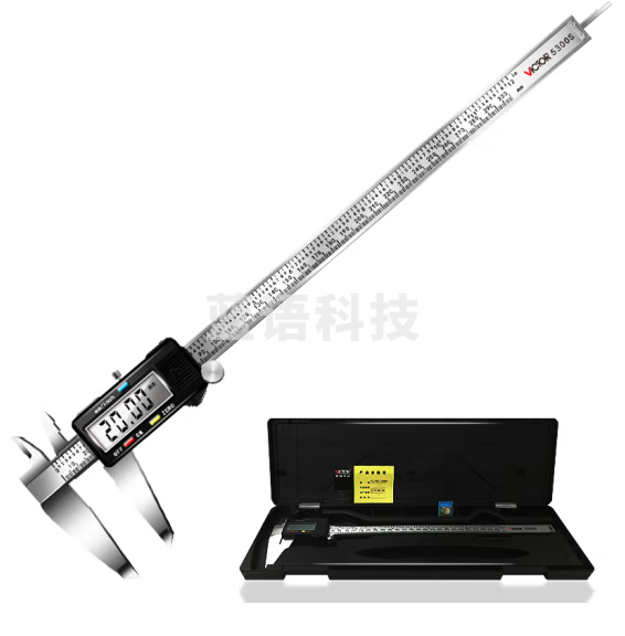 胜利仪器（VICTOR）VC5300S游标卡尺 高精度电子数显 不锈钢带表卡尺 0-300mm测量