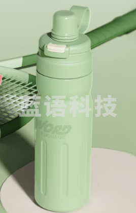 富光FGZ2450-600 保温杯弹跳盖杯子316L不锈钢水杯大容量保冷便携户外男女士600ml 绿色