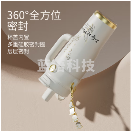 富光WFZ1287-1260   巨无霸吸管保温冰霸水杯子大容量女学生316L茶杯  白