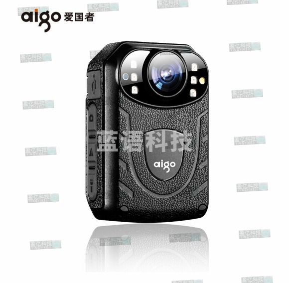 爱国者（aigo）DSJ-T2 记录仪 红外夜视1296P便携加密白光照明录音录像拍照 黑色 64G