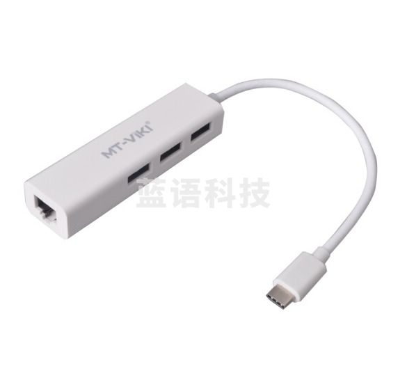 迈拓维矩（MT-viki） USB3.1 Type-C转HUB集线器网卡支持扩展USB口 TYPE-C转USB3.0 MT-UC30