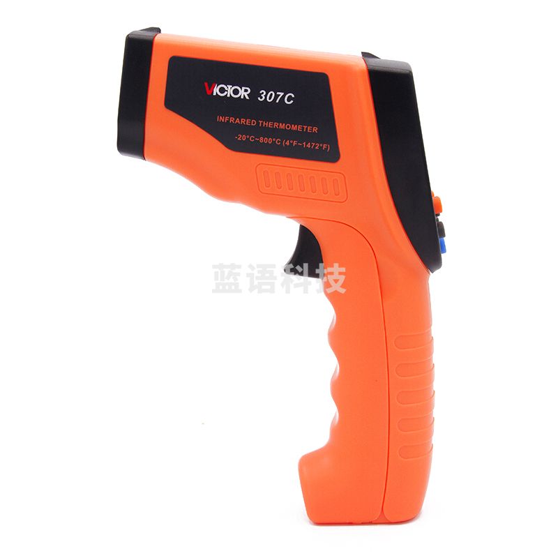 胜利仪器（VICTOR）红外线测温仪 工业油温测温枪 数显高温家用 VC307C (-20至800度)
