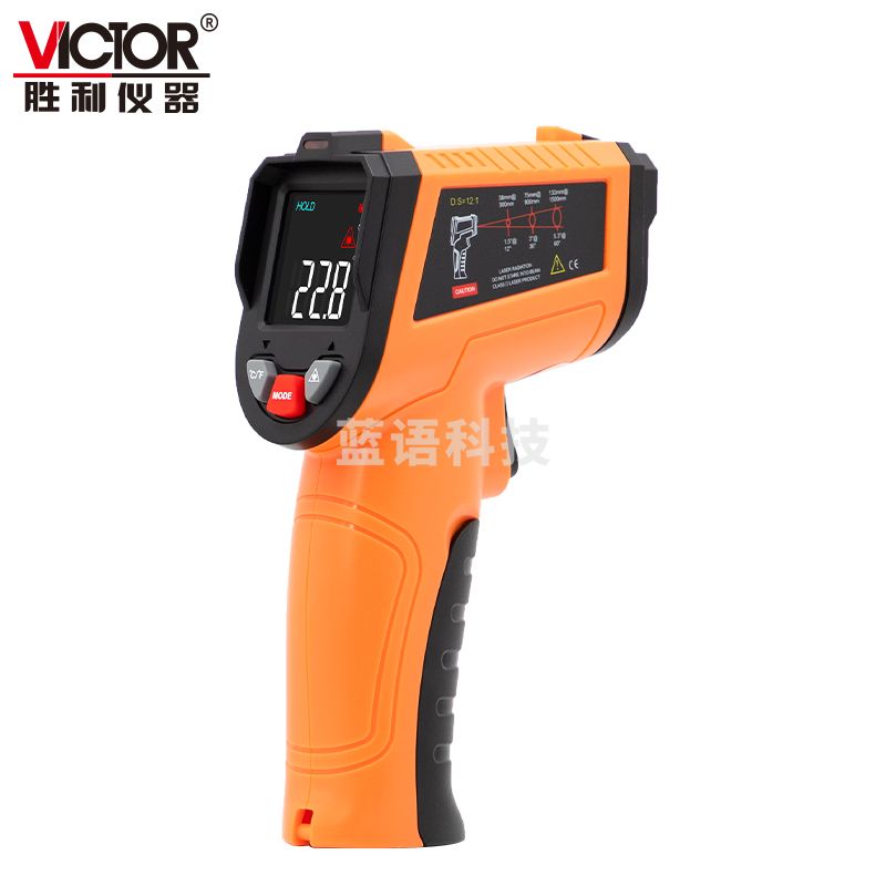 胜利仪器（VICTOR）红外线测温仪高精度测温枪工业用彩屏数显 VC304D（-50至400°C）