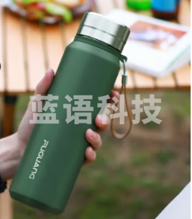 富光WFZ1224-1000 大容量保温杯316不锈钢一盖两用学生水杯办公茶杯子1000ml 绿色