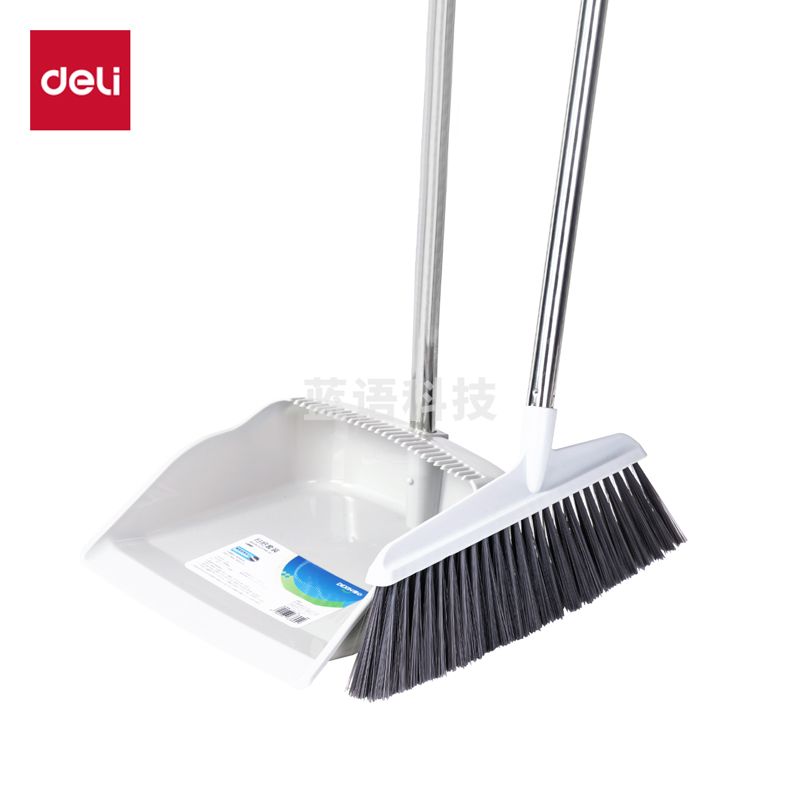 得力LQ583扫把簸箕套装(灰)1套