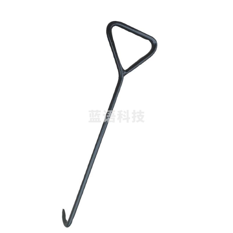 井盖拉勾 钩子开下水道物业钩子拉杆 卷帘门拉钩挂钩拉货钩 65cm