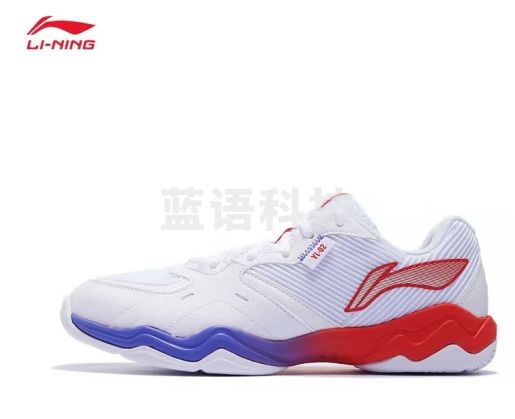 李宁音浪Ⅱ丨羽毛球鞋男女同款缓震防滑耐磨专业室内训练鞋 标准白-3 40