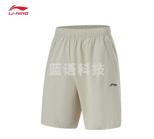 李宁速干凉爽凉感针织运动短裤男24夏季新款跑步健身休闲运动裤子 溶石灰-10 L