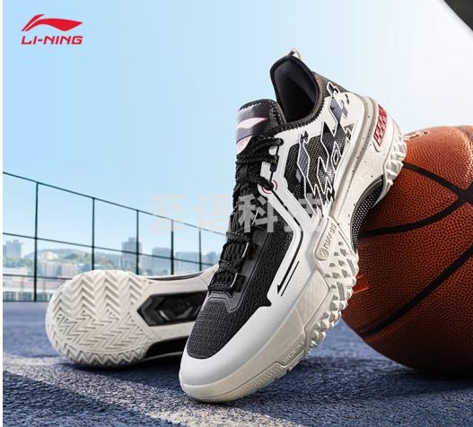 李宁桀骜-低帮丨篮球鞋男鞋24新款轻量高回弹耐磨实战运动场外比赛鞋 【黑焱】乳白色/黑色-6 42