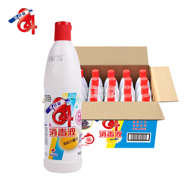 爱特福84 消毒液 家用工厂消毒剂 去污垢杀菌 衣物漂白液 750ml*20瓶 整箱