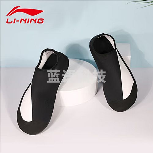 李宁 浮潜鞋潜水装备沙滩鞋软鞋防滑涉水用品 067黑色XL(39-40)