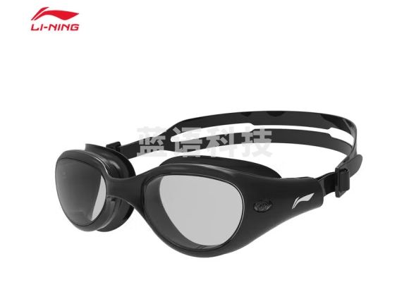 李宁劈波1.0丨泳镜情侣款24新款游泳系列高清透亮基础款泳镜ASJU027 黑色-1 F
