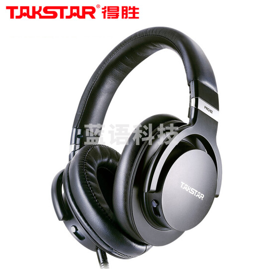 得胜(TAKSTAR)PRO 82头戴式耳机电脑K歌录音棚DJ现场封闭式专业录音耳机 黑色